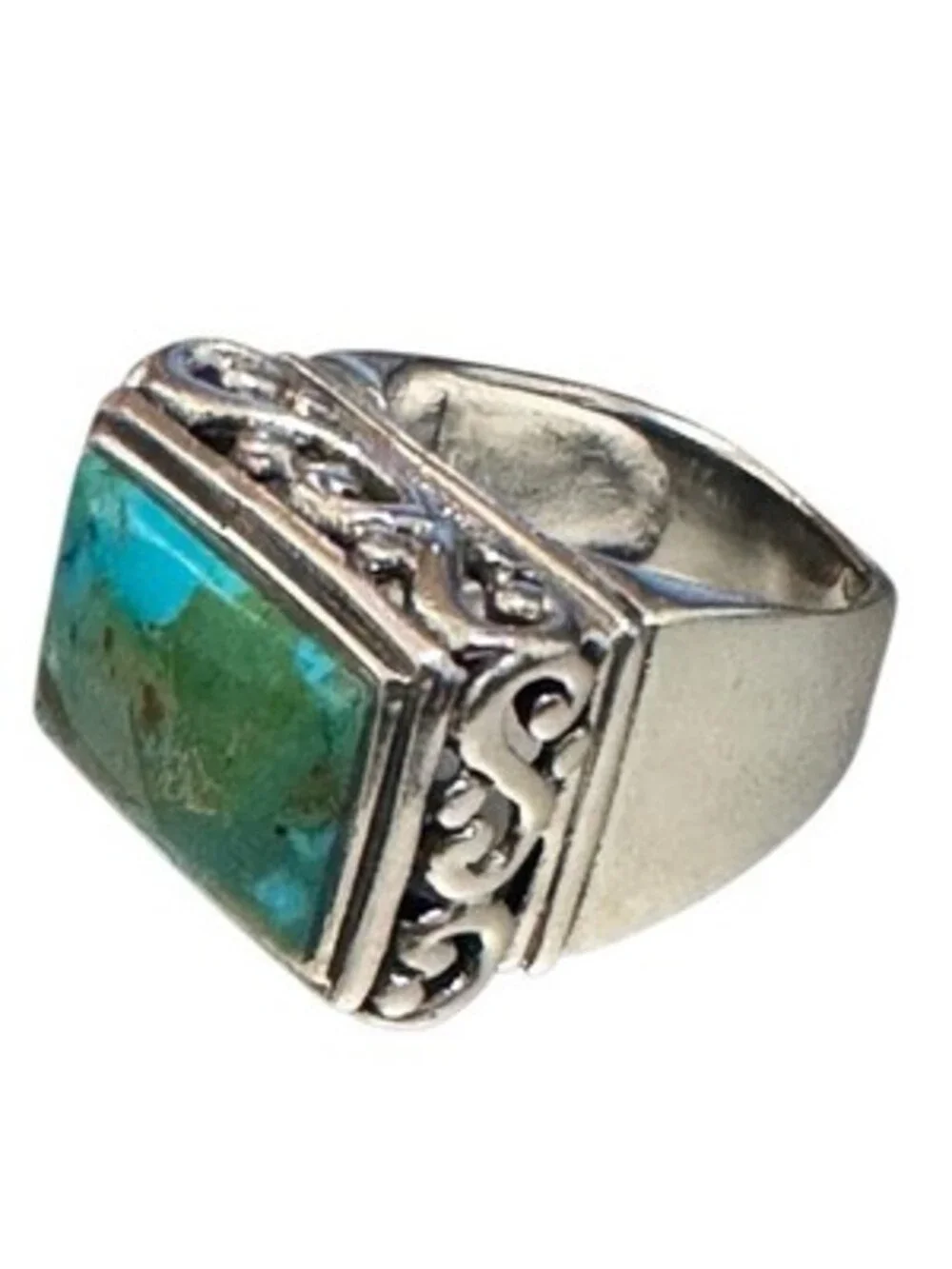 Sterling Silver Turquoise Native American Ring .925